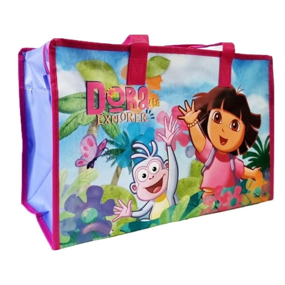 Dora the Explorer Large Tote Bag Gym Beach Reusable Shopping Bag - Picture 2 of 2